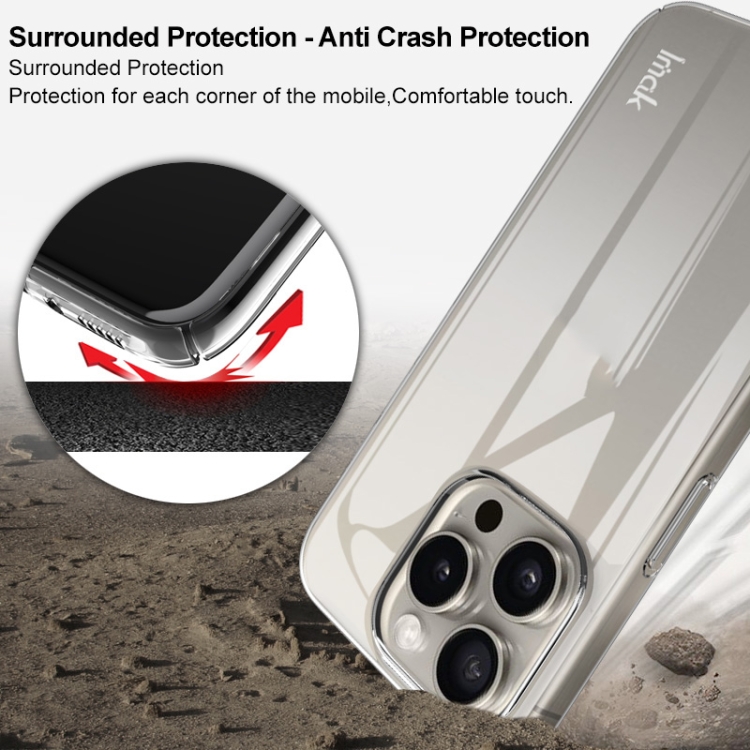 For iPhone 15 Pro IMAK Wing II Wear-resisting Crystal Phone Case For iPhone 15 Pro IMAK Wing II Wear-resisting Crystal Phone Case