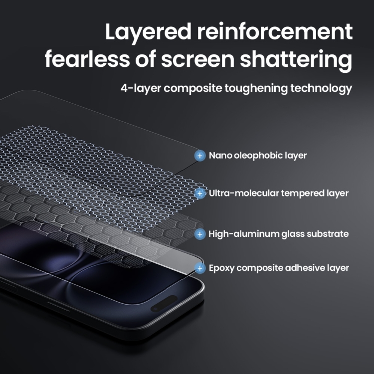 For iPhone 16 NILLKIN CP+Pro Explosion-proof Tempered Glass Film For iPhone 16 NILLKIN CP+Pro Explosion-proof Tempered Glass Film