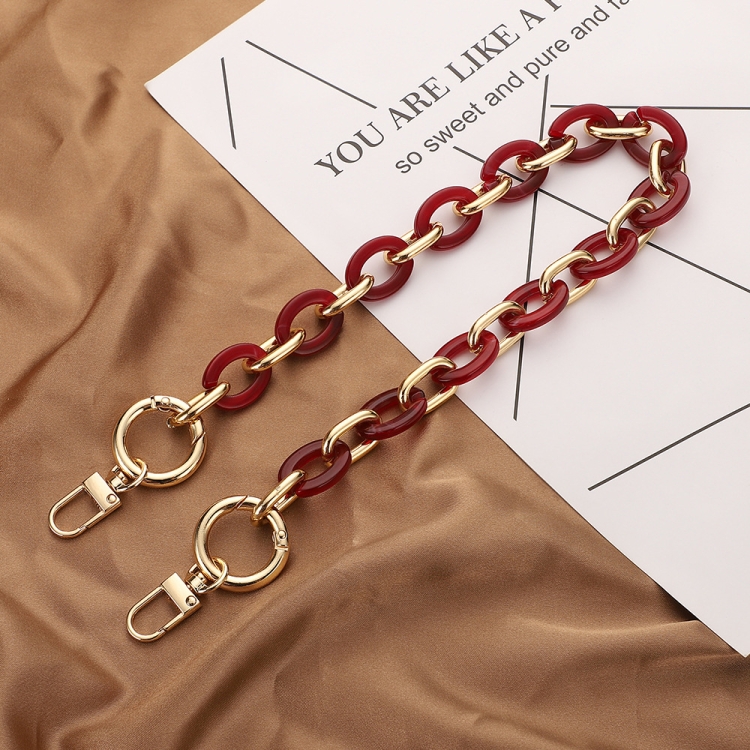 L204 Acrylic Handmade Chain Phone Lanyard with Gasket, Model:L204-FS-40cm