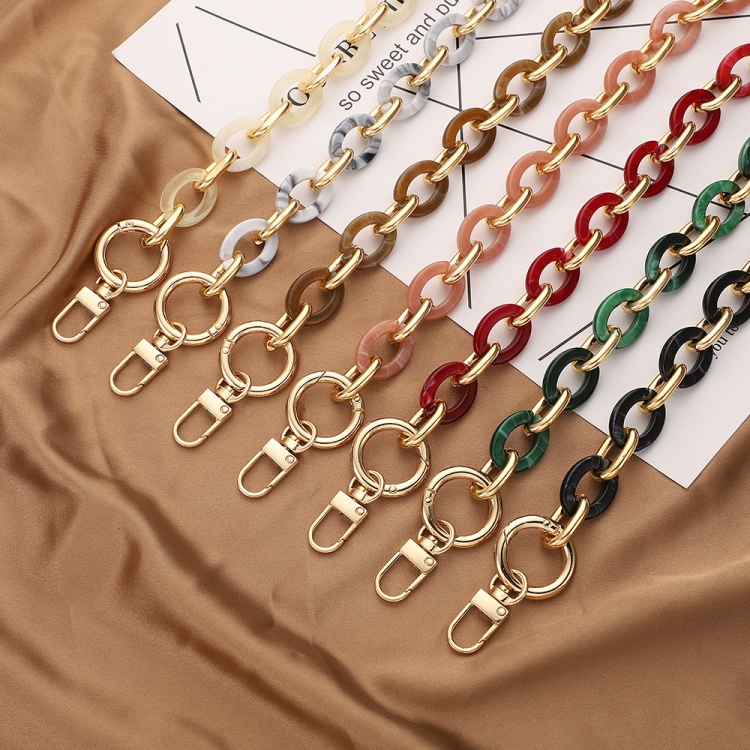 L204 Acrylic Handmade Chain Phone Lanyard with Gasket, Model:L204-FS-40cm