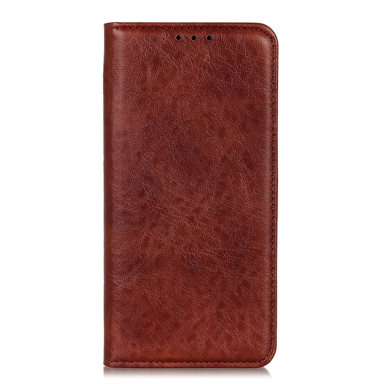Samsung Galaxy S24 Ultra Magnetic Crazy Horse Texture Leather Phone Case(Brown) Samsung Galaxy S24 Ultra Magnetic Crazy Horse Texture Leather Phone Case(Brown)