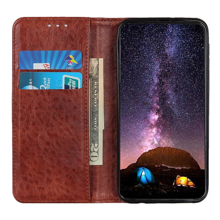 Samsung Galaxy S24 Ultra Magnetic Crazy Horse Texture Leather Phone Case(Brown) Samsung Galaxy S24 Ultra Magnetic Crazy Horse Texture Leather Phone Case(Brown)