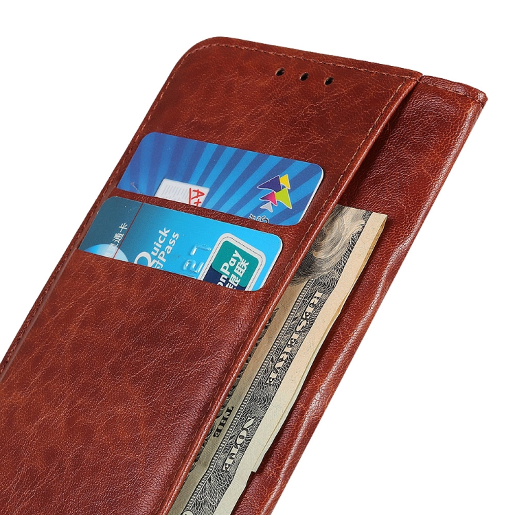 Samsung Galaxy S24 Ultra Magnetic Crazy Horse Texture Leather Phone Case(Brown) Samsung Galaxy S24 Ultra Magnetic Crazy Horse Texture Leather Phone Case(Brown)