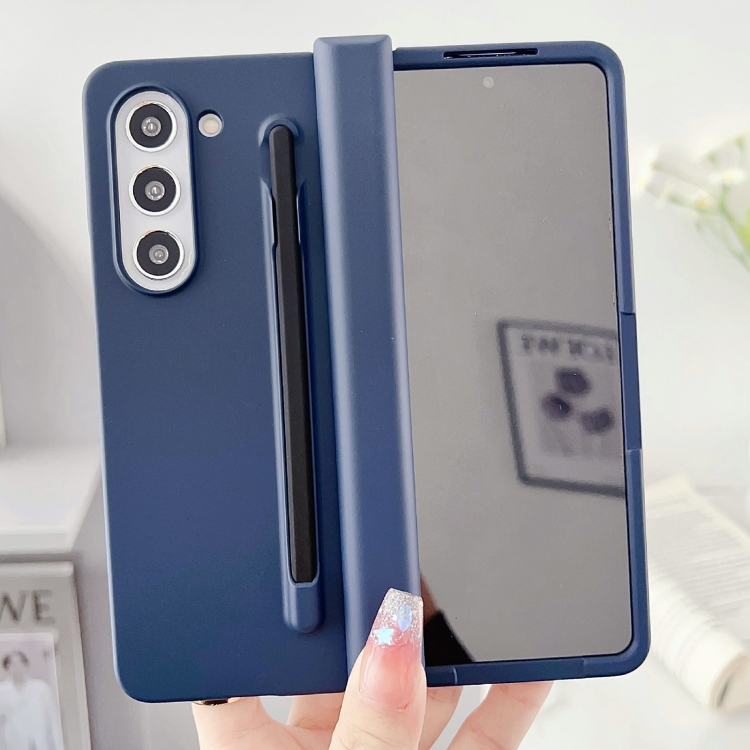 For Samsung Galaxy Fold5 3 in 1 Integrated PC Phone Case with Stylus(Klein Blue) For Samsung Galaxy Fold5 3 in 1 Integrated PC Phone Case with Stylus(Klein Blue)