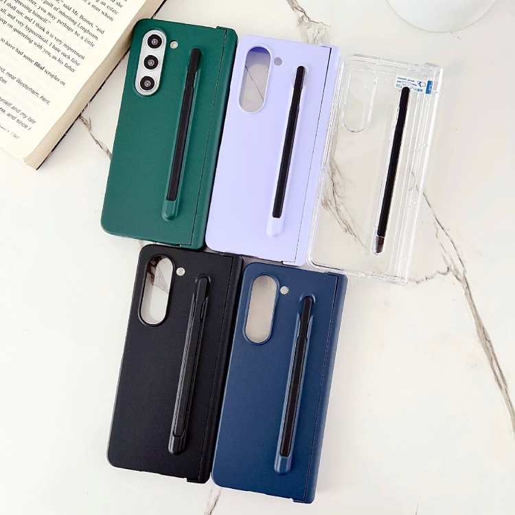 For Samsung Galaxy Fold5 3 in 1 Integrated PC Phone Case with Stylus(Klein Blue) For Samsung Galaxy Fold5 3 in 1 Integrated PC Phone Case with Stylus(Klein Blue)
