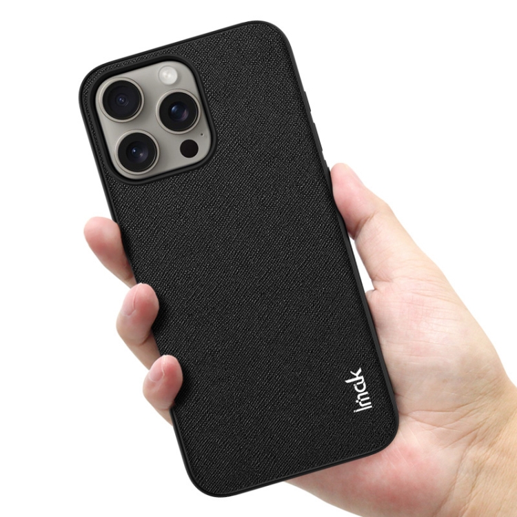 For iPhone 15 Pro IMAK LX-5 Series Shockproof PC + PU + TPU Protective Phone Case(Cross Texture) For iPhone 15 Pro IMAK LX-5 Series Shockproof PC + PU + TPU Protective Phone Case(Cross Texture)
