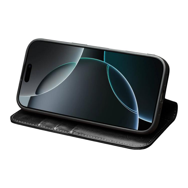 For iPhone 17 Air QIALINO Classic Genuine Leather Phone Case(Black)