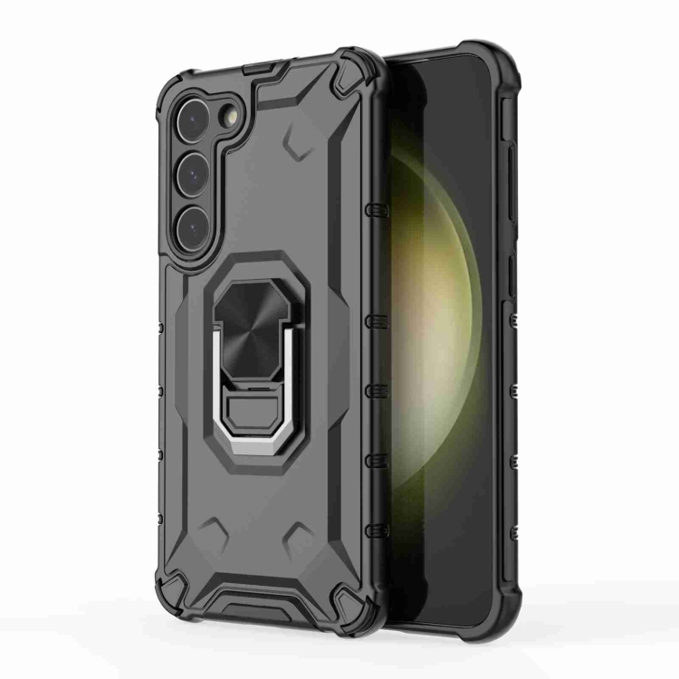 For Samsung Galaxy S23+ 5G Ice Armor Series Ring Holder Phone Case(Black) For Samsung Galaxy S23+ 5G Ice Armor Series Ring Holder Phone Case(Black)
