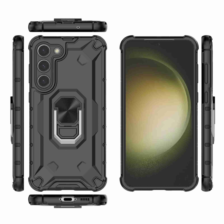 For Samsung Galaxy S23+ 5G Ice Armor Series Ring Holder Phone Case(Black) For Samsung Galaxy S23+ 5G Ice Armor Series Ring Holder Phone Case(Black)