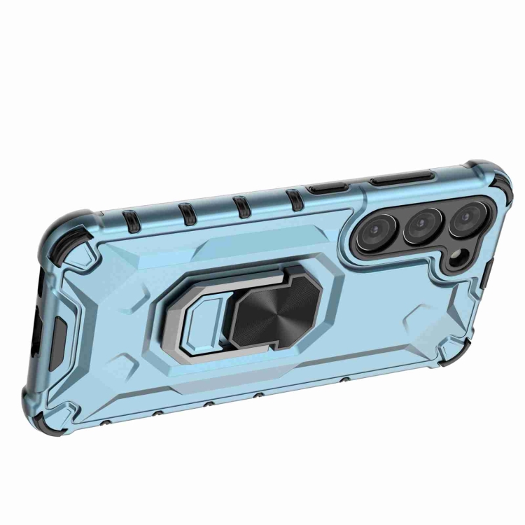 For Samsung Galaxy S23 Ultra 5G Ice Armor Series Ring Holder Phone Case(Blue) For Samsung Galaxy S23 Ultra 5G Ice Armor Series Ring Holder Phone Case(Blue)