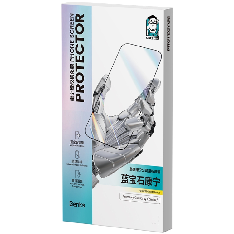 For iPhone 15 Pro Benks King Kong Corning Sapphire Tempered Glass Film For iPhone 15 Pro Benks King Kong Corning Sapphire Tempered Glass Film