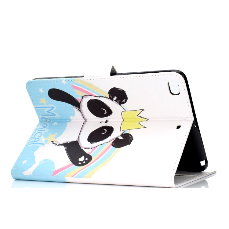 For iPad mini1 / 2 / 3 / 4 Colored Drawing Pattern Horizontal Flip PU Leather Case with Holder & Card Slot & Sleep / Wake-up Function(Crown Panda) For iPad mini1 / 2 / 3 / 4 Colored Drawing Pattern Horizontal Flip PU Leather Case with Holder & Card Slot & Sleep / Wake-up Function(Crown Panda)