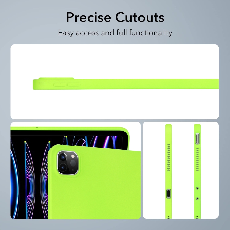 For iPad Air 13 2024 Oil Spray Skin-friendly TPU Tablet Case(Fluorescent Green)
