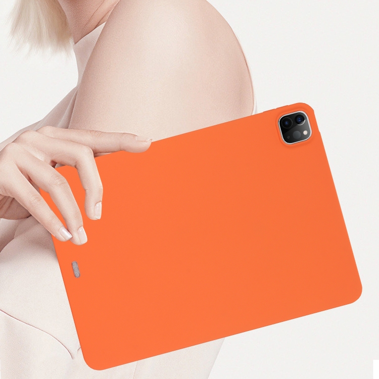 For iPad Pro 12.9 2018/2020/2021/2022 Oil Spray Skin-friendly TPU Tablet Case(Orange) For iPad Pro 12.9 2018/2020/2021/2022 Oil Spray Skin-friendly TPU Tablet Case(Orange)