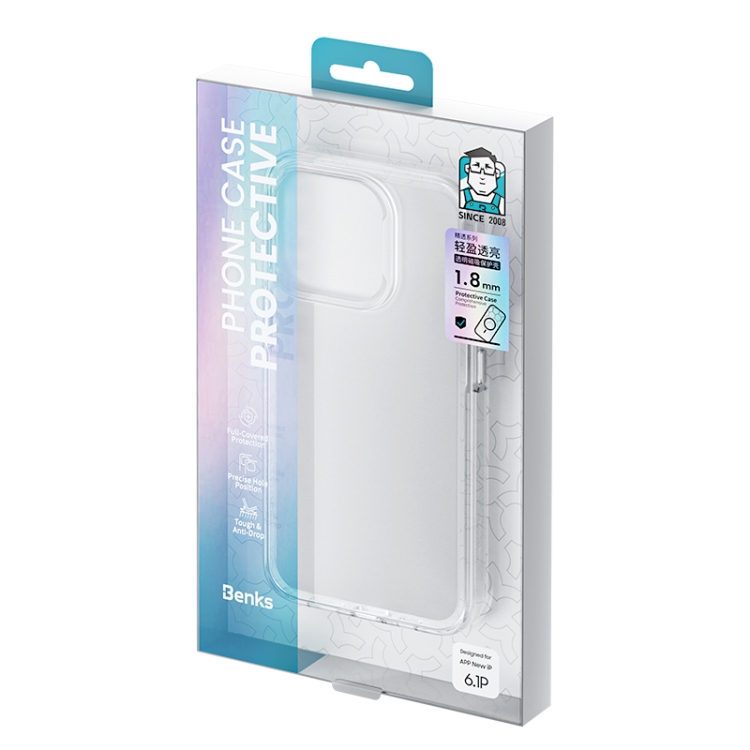 For iPhone 15 Pro Benks MagSafe Magnetic PC Phone Case(Transparent) For iPhone 15 Pro Benks MagSafe Magnetic PC Phone Case(Transparent)