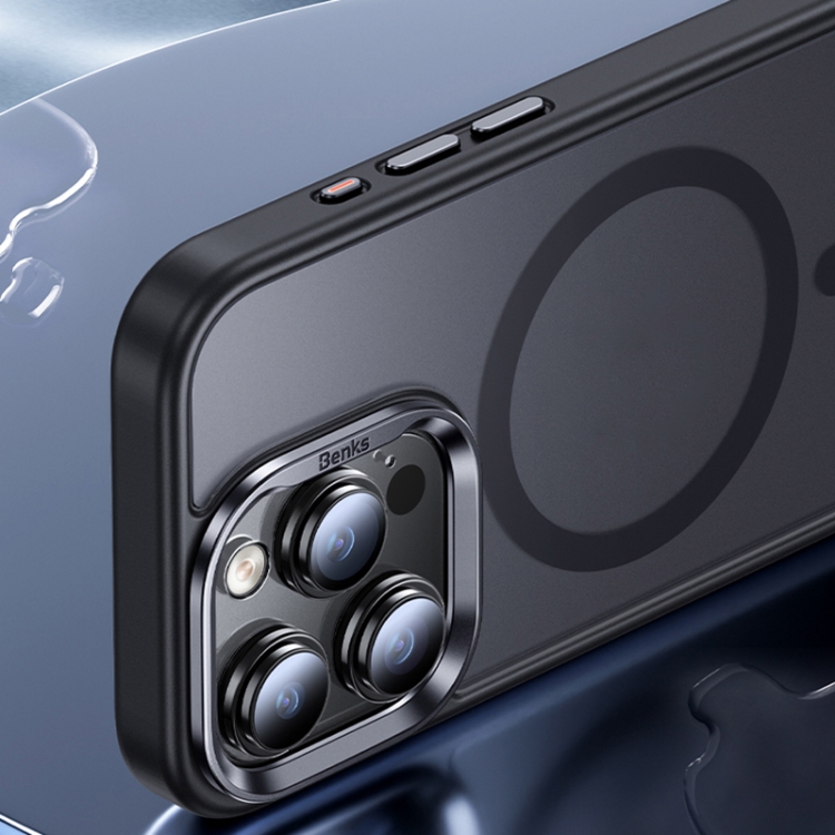 For iPhone 15 Plus Benks Skin Feel Series MagSafe Magnetic Shockproof Phone Case(Black) For iPhone 15 Plus Benks Skin Feel Series MagSafe Magnetic Shockproof Phone Case(Black)