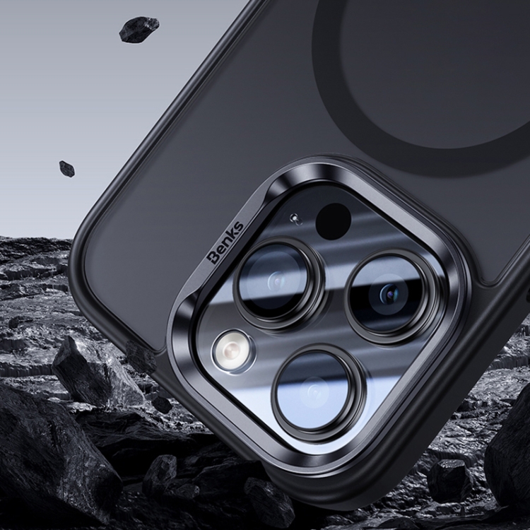 For iPhone 15 Plus Benks Skin Feel Series MagSafe Magnetic Shockproof Phone Case(Black) For iPhone 15 Plus Benks Skin Feel Series MagSafe Magnetic Shockproof Phone Case(Black)