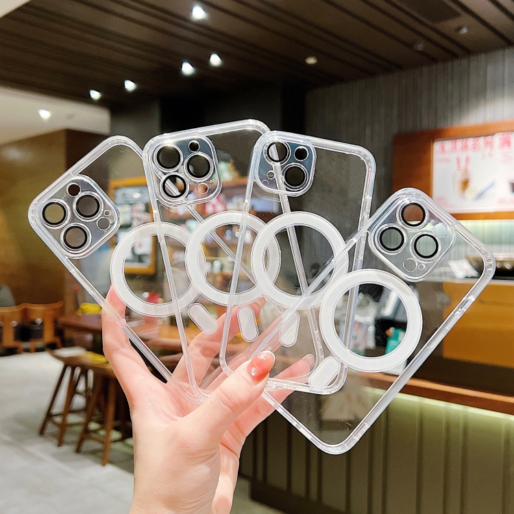 For iPhone 11 Acrylic MagSafe Magnetic Lens Film Protection Phone Case(Transparent) For iPhone 11 Acrylic MagSafe Magnetic Lens Film Protection Phone Case(Transparent)