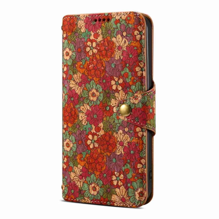 For iPhone 11 Pro Max Denior Flower Language Series Cork Fabric Oil Edge Leather Phone Case(Summer) For iPhone 11 Pro Max Denior Flower Language Series Cork Fabric Oil Edge Leather Phone Case(Summer)