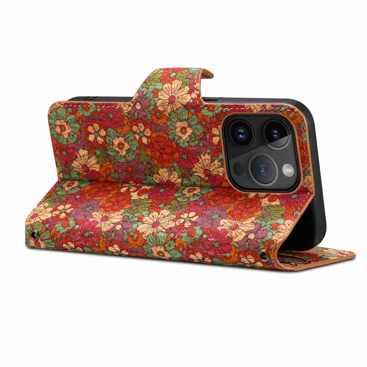 For iPhone 11 Pro Max Denior Flower Language Series Cork Fabric Oil Edge Leather Phone Case(Summer) For iPhone 11 Pro Max Denior Flower Language Series Cork Fabric Oil Edge Leather Phone Case(Summer)