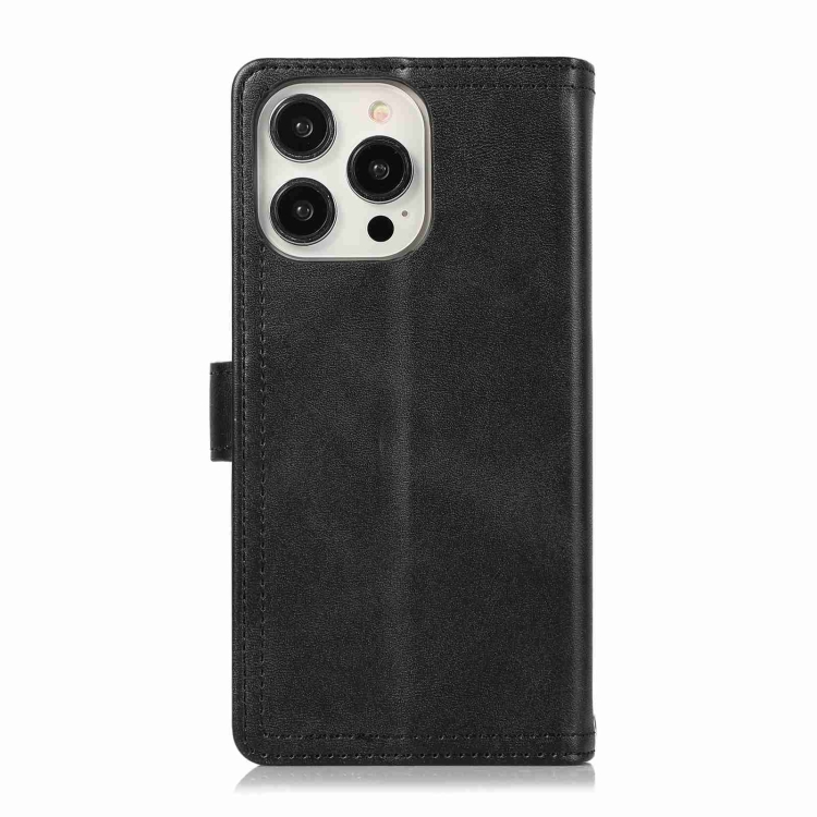 For iPhone 15 Wristband Card Slot Leather Phone Case(Black) For iPhone 15 Wristband Card Slot Leather Phone Case(Black)