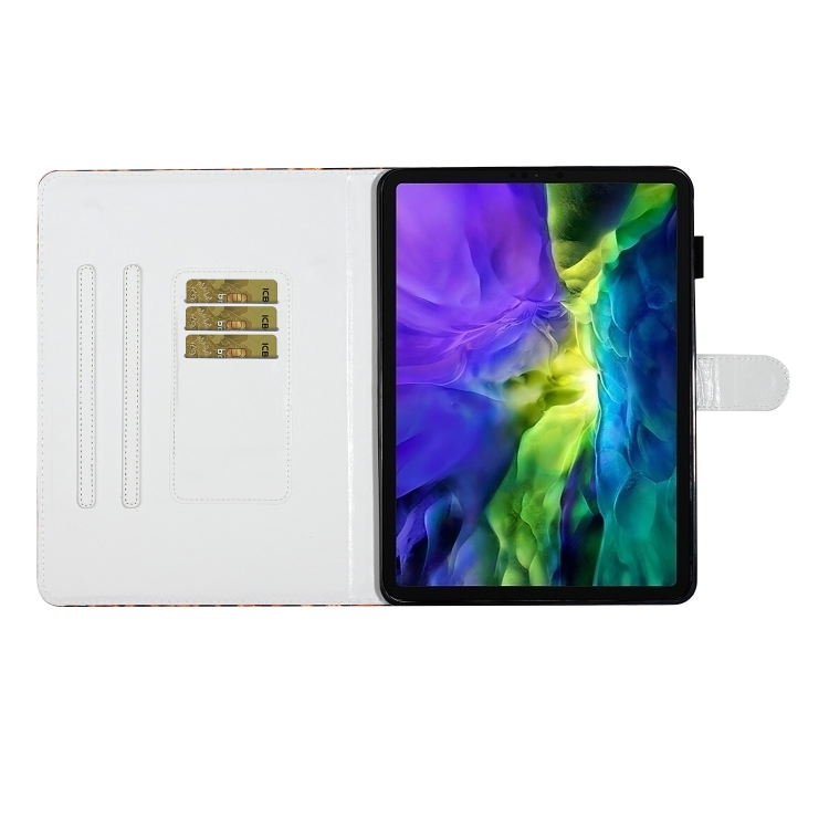 For iPad Pro 11 (2020) Colored Drawing Pattern Horizontal Flip PU Leather Tablet Case with Holder & Card Slot & Sleep / Wake-up Function(Flowers) For iPad Pro 11 (2020) Colored Drawing Pattern Horizontal Flip PU Leather Tablet Case with Holder & Card Slot & Sleep / Wake-up Function(Flowers)