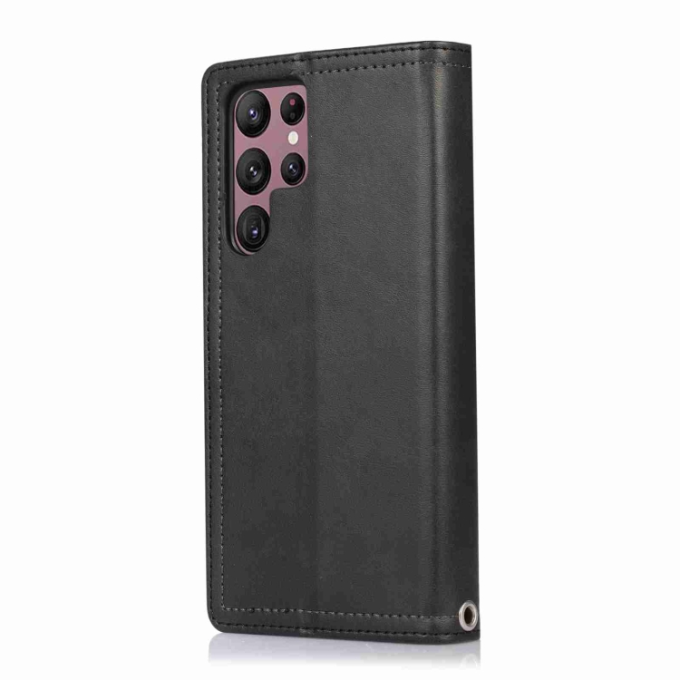 For Samsung Galaxy S22+ 5G Wristband Card Slot Leather Phone Case(Black) For Samsung Galaxy S22+ 5G Wristband Card Slot Leather Phone Case(Black)
