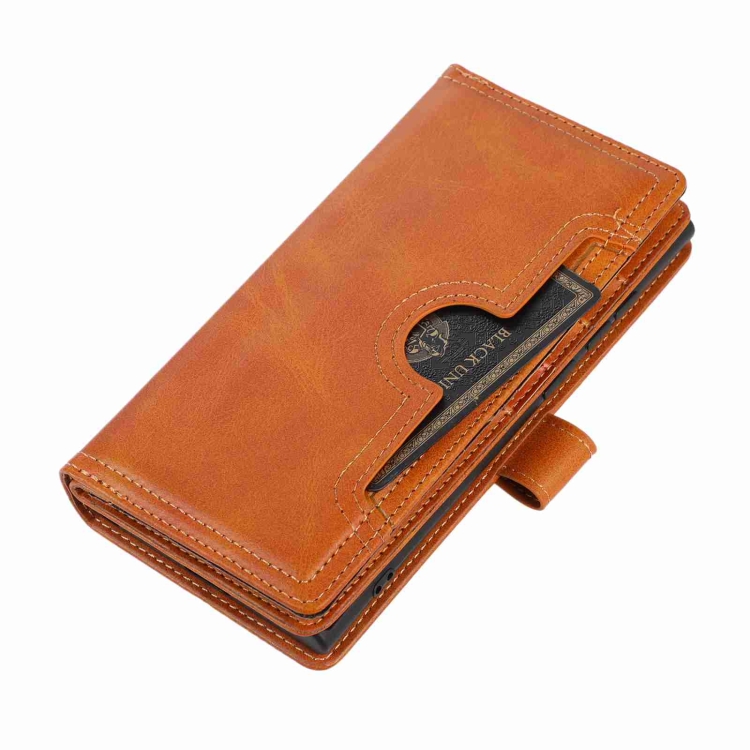 For Samsung Galaxy S23+ 5G Wristband Card Slot Leather Phone Case(Brown) For Samsung Galaxy S23+ 5G Wristband Card Slot Leather Phone Case(Brown)