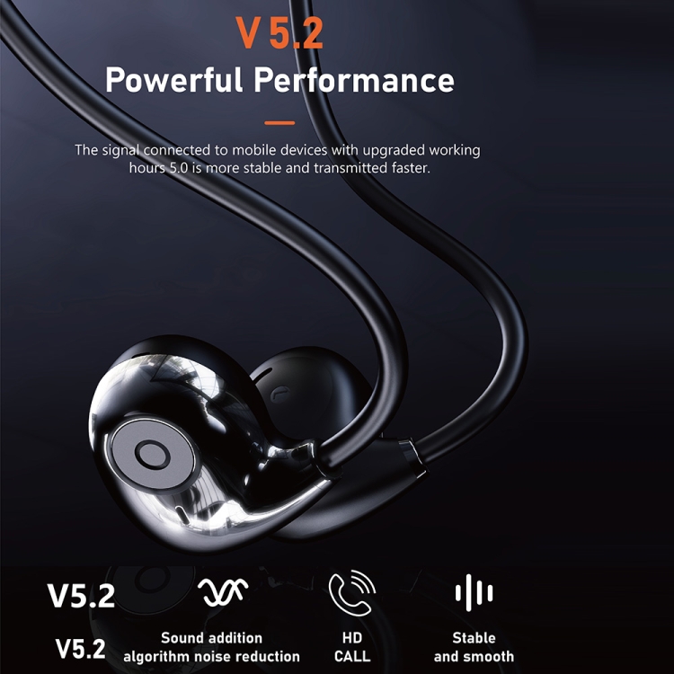 Hileo Hi72 Wireless Bluetooth Hanging Neck Earphone(Black) Hileo Hi72 Wireless Bluetooth Hanging Neck Earphone(Black)