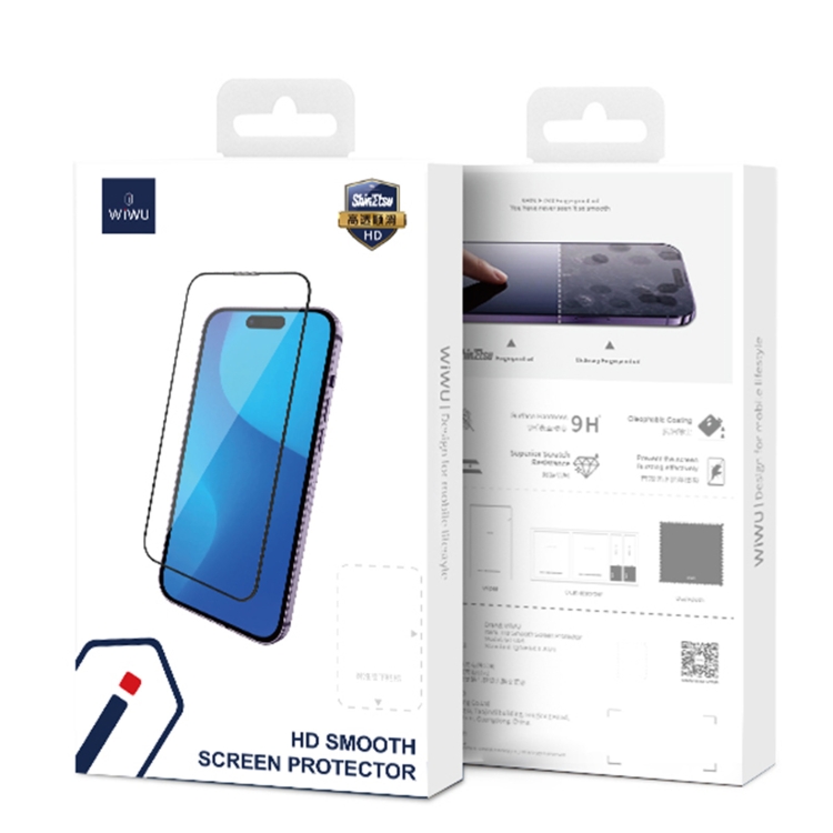 For iPhone 15 WIWU GT-004 High Transmittance Tempered Glass Film