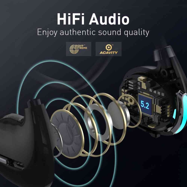 Hileo Hi73 Wireless Bluetooth Hanging Neck IPX4 Sports Earphone(White)
