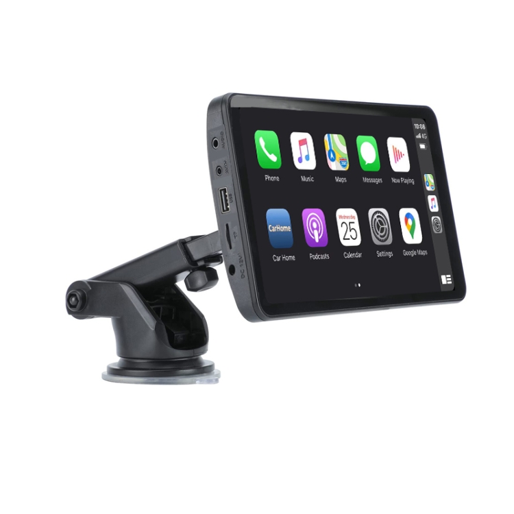 Pantalla portátil Apple carplay para automóviles, pantalla táctil IPS de 7  pulgadas para coche estéreo admite