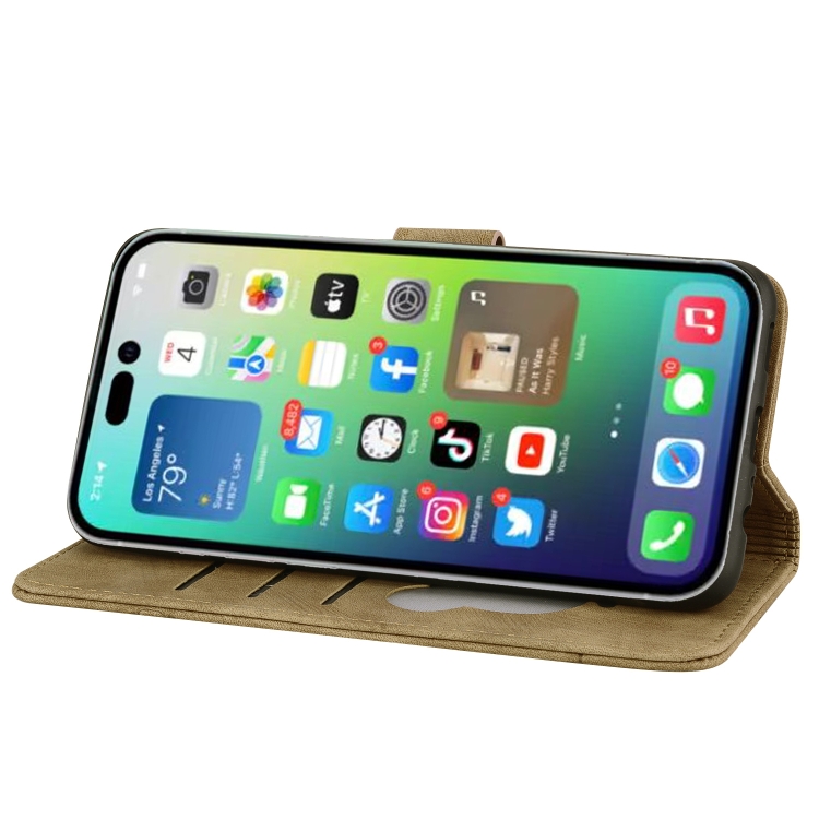 For iPhone 16 Pro Cartoon Sakura Cat Embossed Leather Phone Case(Brown) For iPhone 16 Pro Cartoon Sakura Cat Embossed Leather Phone Case(Brown)