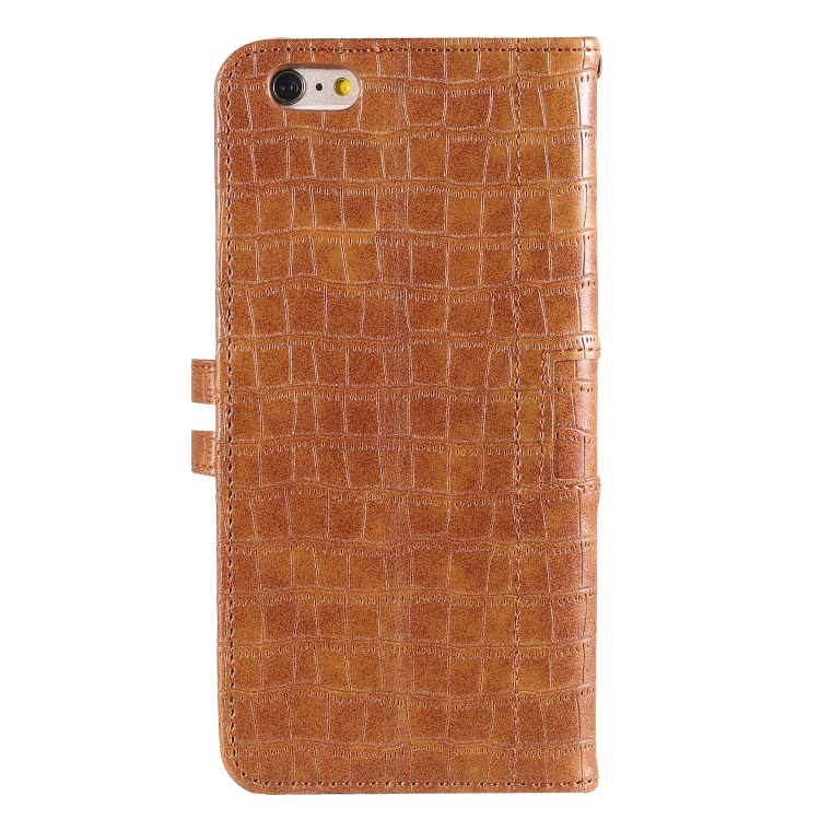 For iPhone SE 2022 / SE 2020 / 8 / 7 Regular Crocodile Texture Horizontal Flip Leather Case with Holder & Card Slots & Wallet & Photo Frame & Lanyard(Brown) For iPhone SE 2022 / SE 2020 / 8 / 7 Regular Crocodile Texture Horizontal Flip Leather Case with Holder & Card Slots & Wallet & Photo Frame & Lanyard(Brown)