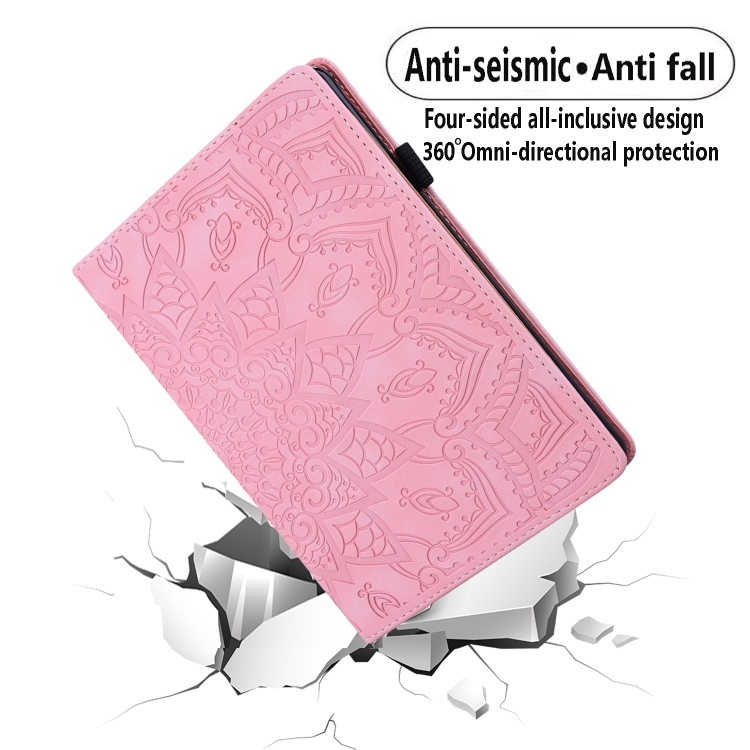 For Samsung Galaxy Tab S9 Ultra Calf Texture Embossed Leather Tablet Case(Pink) For Samsung Galaxy Tab S9 Ultra Calf Texture Embossed Leather Tablet Case(Pink)