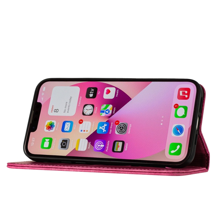 For iPhone 13 mini Butterfly Cat Embossing Flip Leather Phone Case(Pink) For iPhone 13 mini Butterfly Cat Embossing Flip Leather Phone Case(Pink)