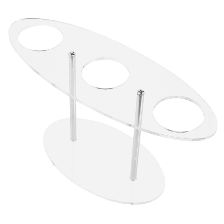 YX035 Acrylic Ice Cream Cone Rack Ice Cream Display Stand(Transparent)