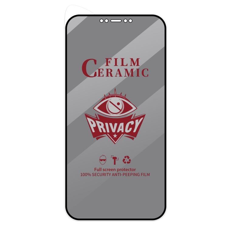 For iPhone 11 / XR 25pcs Full Coverage HD Privacy Ceramic Film