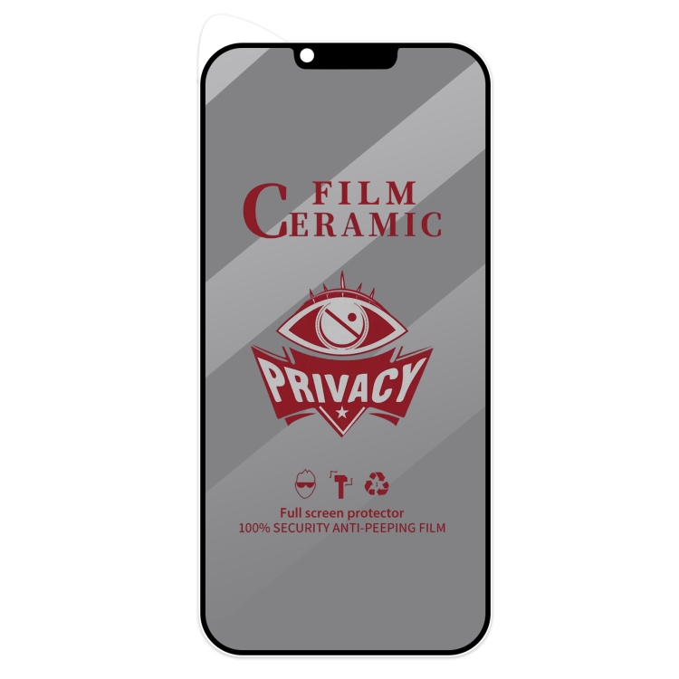 For iPhone 13 Pro Max / 14 Plus 25pcs Full Coverage HD Privacy Ceramic Film For iPhone 13 Pro Max / 14 Plus 25pcs Full Coverage HD Privacy Ceramic Film