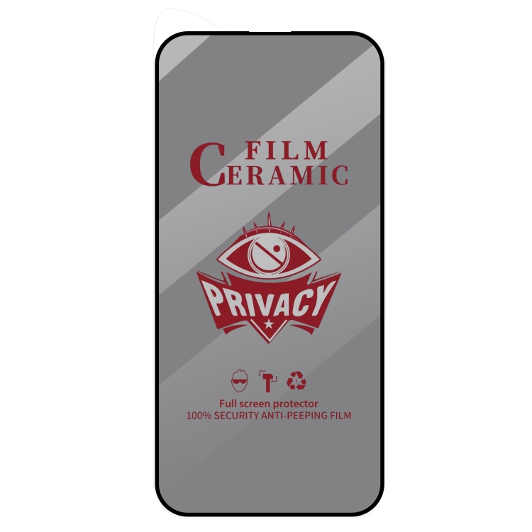 For iPhone 16 25pcs Full Coverage HD Privacy Ceramic Film For iPhone 16 25pcs Full Coverage HD Privacy Ceramic Film