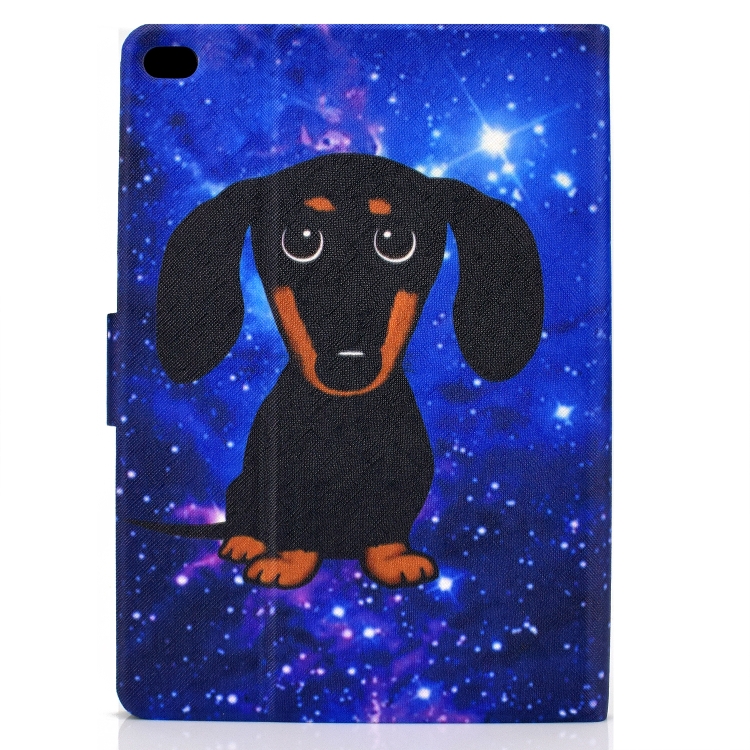 For iPad Air / Air 2 / iPad 9.7 2017 / 2018 TPU Electric Pressed Horizontal Flip Leather Case with Holder & Card Slot & Sleep / Wake-up Function(Little Black Dog) For iPad Air / Air 2 / iPad 9.7 2017 / 2018 TPU Electric Pressed Horizontal Flip Leather Case with Holder & Card Slot & Sleep / Wake-up Function(Little Black Dog)