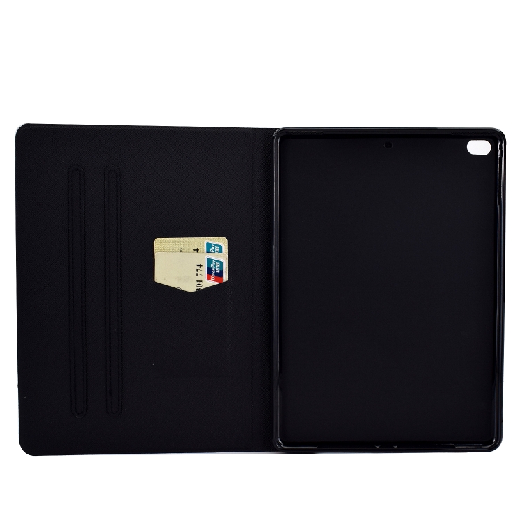 For iPad Air / Air 2 / iPad 9.7 2017 / 2018 TPU Electric Pressed Horizontal Flip Leather Case with Holder & Card Slot & Sleep / Wake-up Function(Little Black Dog) For iPad Air / Air 2 / iPad 9.7 2017 / 2018 TPU Electric Pressed Horizontal Flip Leather Case with Holder & Card Slot & Sleep / Wake-up Function(Little Black Dog)
