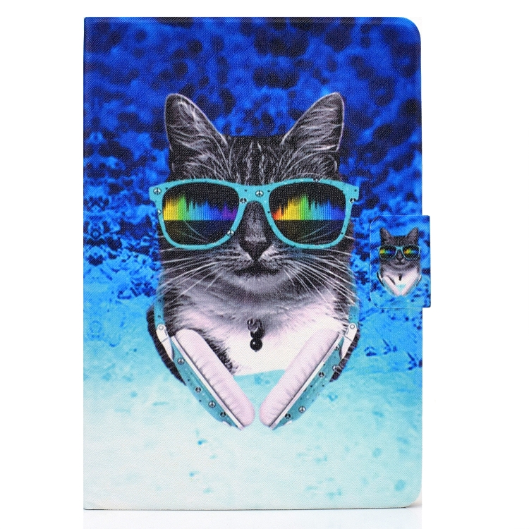 For iPad mini 5 / 4 / 3 / 2 / 1 TPU Electric Pressed Horizontal Flip Leather Case with Holder & Card Slot & Sleep / Wake-up Function(Headphone Cat) For iPad mini 5 / 4 / 3 / 2 / 1 TPU Electric Pressed Horizontal Flip Leather Case with Holder & Card Slot & Sleep / Wake-up Function(Headphone Cat)