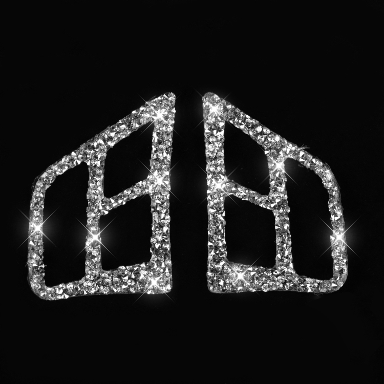 Décoration de Volant de Voiture Bling Bling Accessoires Intérieurs  Autocollant Diamant de Logo de Volant Couverture
