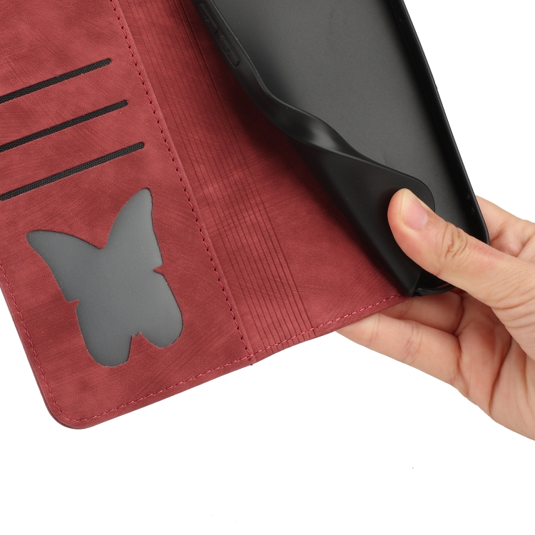 For Samsung Galaxy S23+ 5G Butterfly Cat Embossing Flip Leather Phone Case(Red) For Samsung Galaxy S23+ 5G Butterfly Cat Embossing Flip Leather Phone Case(Red)