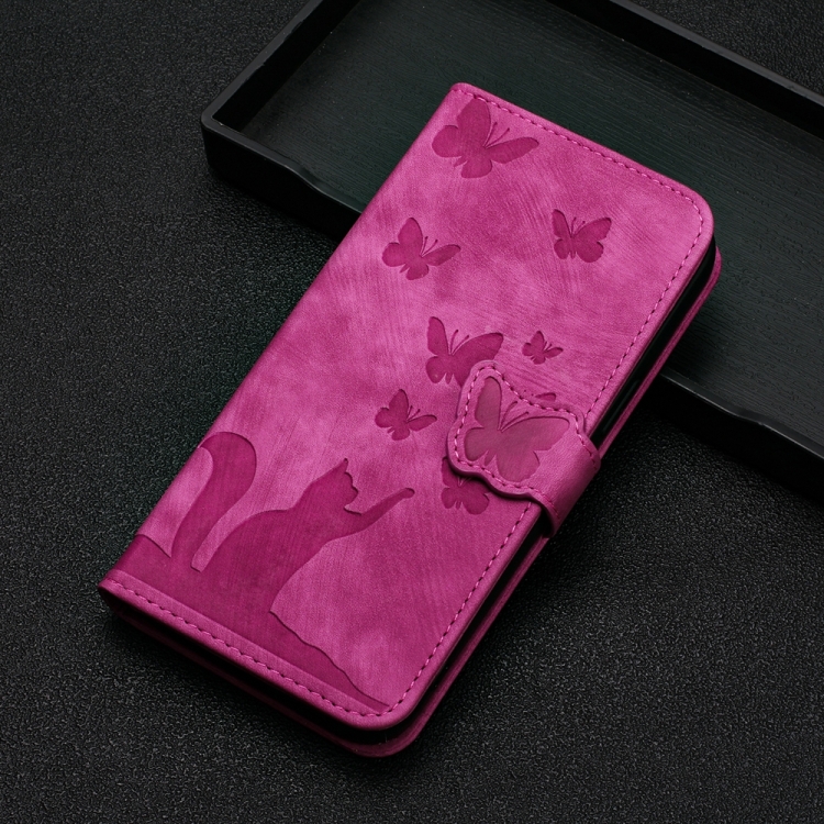 For Samsung Galaxy S24 Ultra 5G Butterfly Cat Embossing Flip Leather Phone Case(Pink) For Samsung Galaxy S24 Ultra 5G Butterfly Cat Embossing Flip Leather Phone Case(Pink)