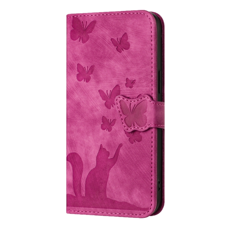 For Samsung Galaxy S24 Ultra 5G Butterfly Cat Embossing Flip Leather Phone Case(Pink) For Samsung Galaxy S24 Ultra 5G Butterfly Cat Embossing Flip Leather Phone Case(Pink)