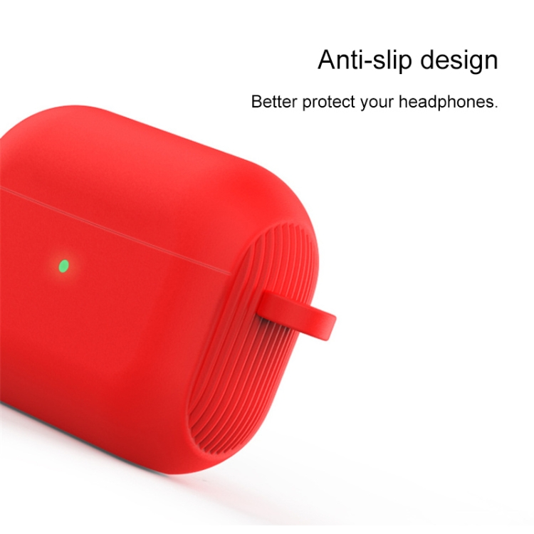 For AirPods Pro Conjoined Vertical Texture Silicone Protective Case(Light Blue) For AirPods Pro Conjoined Vertical Texture Silicone Protective Case(Light Blue)