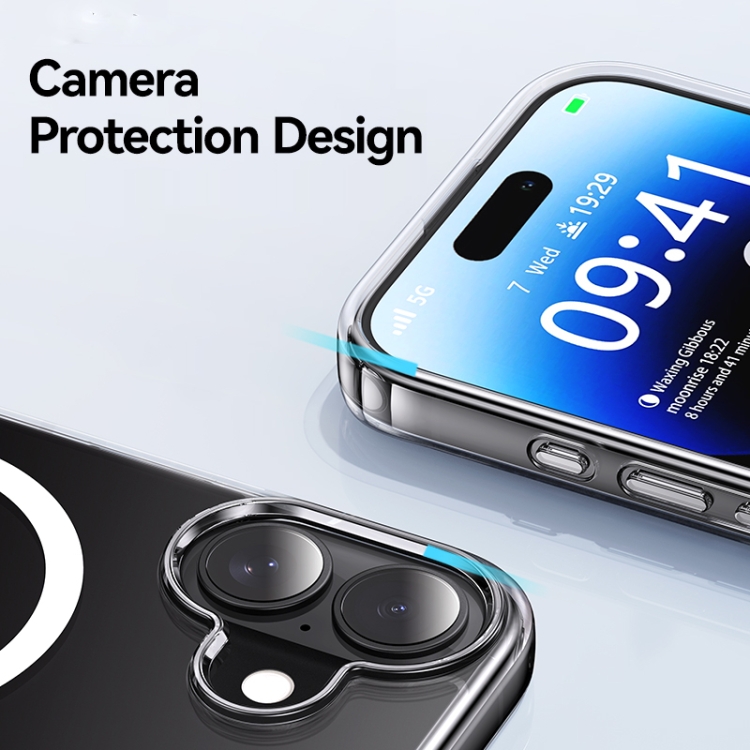 For iPhone 16 Pro USAMS Ice Magnet Series MagSafe PC Hybrid TPU Phone Case(Transparent) For iPhone 16 Pro USAMS Ice Magnet Series MagSafe PC Hybrid TPU Phone Case(Transparent)