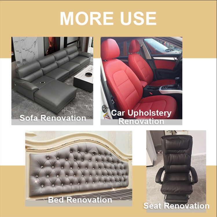 Cuir auto-adhésif 30 x 137 cm pour réparation de canapé, patch de siège de  voiture, autocollant en cuir PVC (marron foncé)
